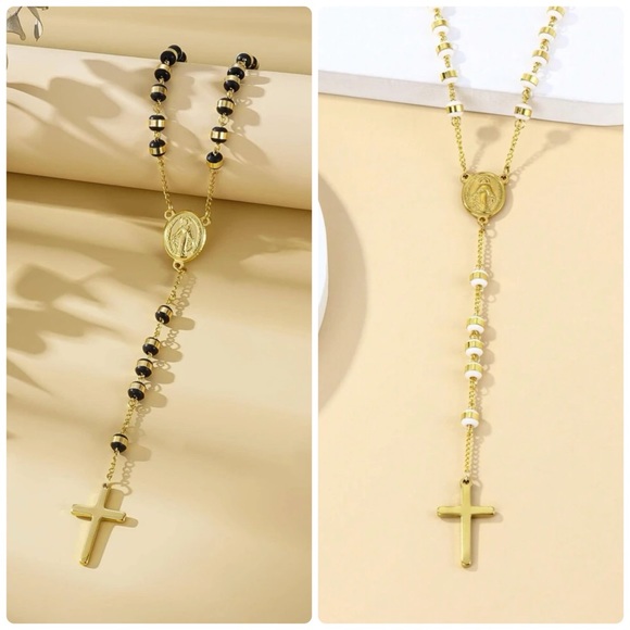 Other - Unisex Stainless Steel Rosary Necklace